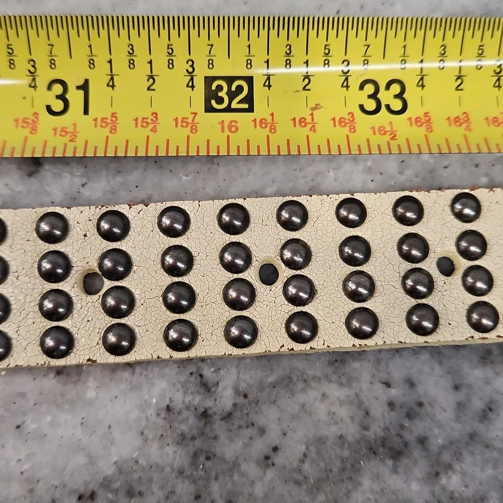 J. Crew Light Beige Belt with Studded Design - Picture 6 of 8